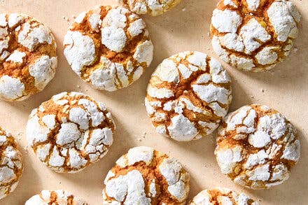 Lemon-Turmeric Crinkle Cookies